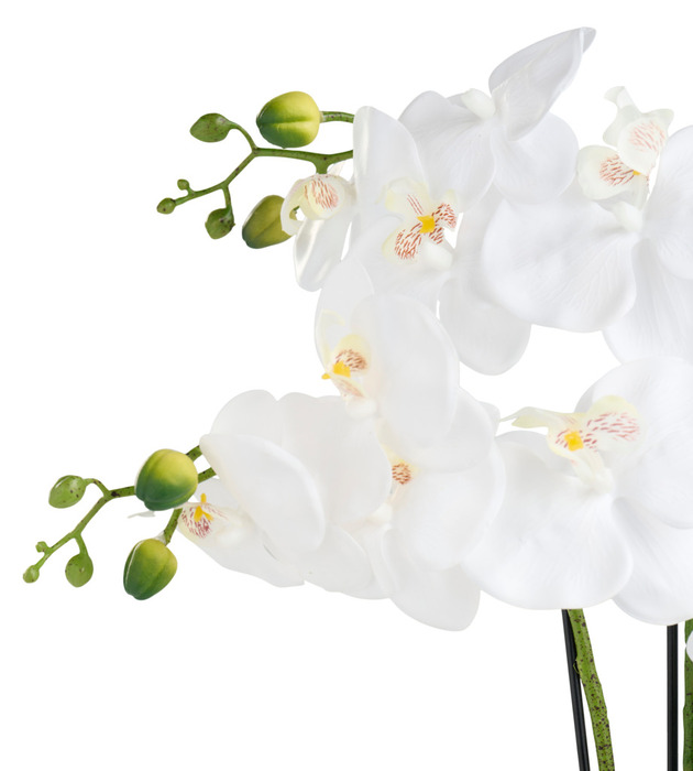 Kunstig orkidé hvid 46 cm